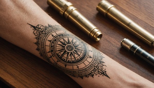 Kompass tattoo: bedeutung, geschichte und künstlerische vielfalt